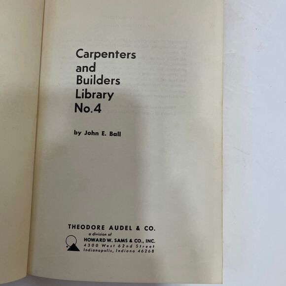 VINTAGE AUDEL’S CARPENTERS AND BUILDERS LIBRARY
VOLUMES 2, 3 and 4 - Picture 3 of 9